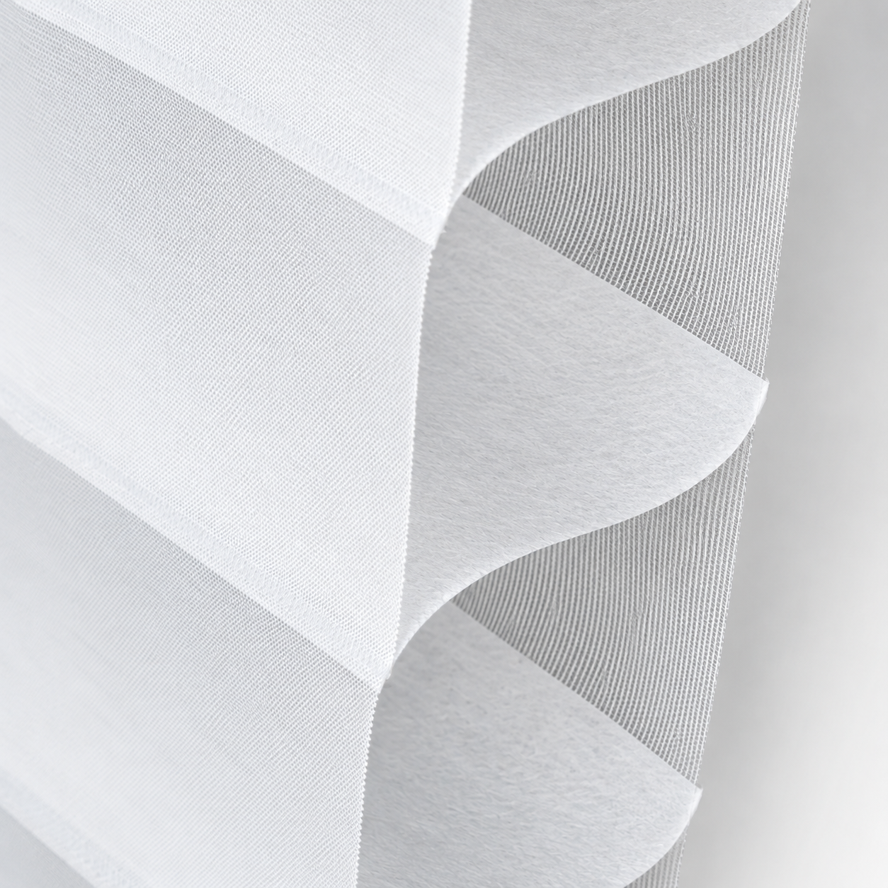 Custom Sheer Shades · Light Filtering · Fabric detail illustration